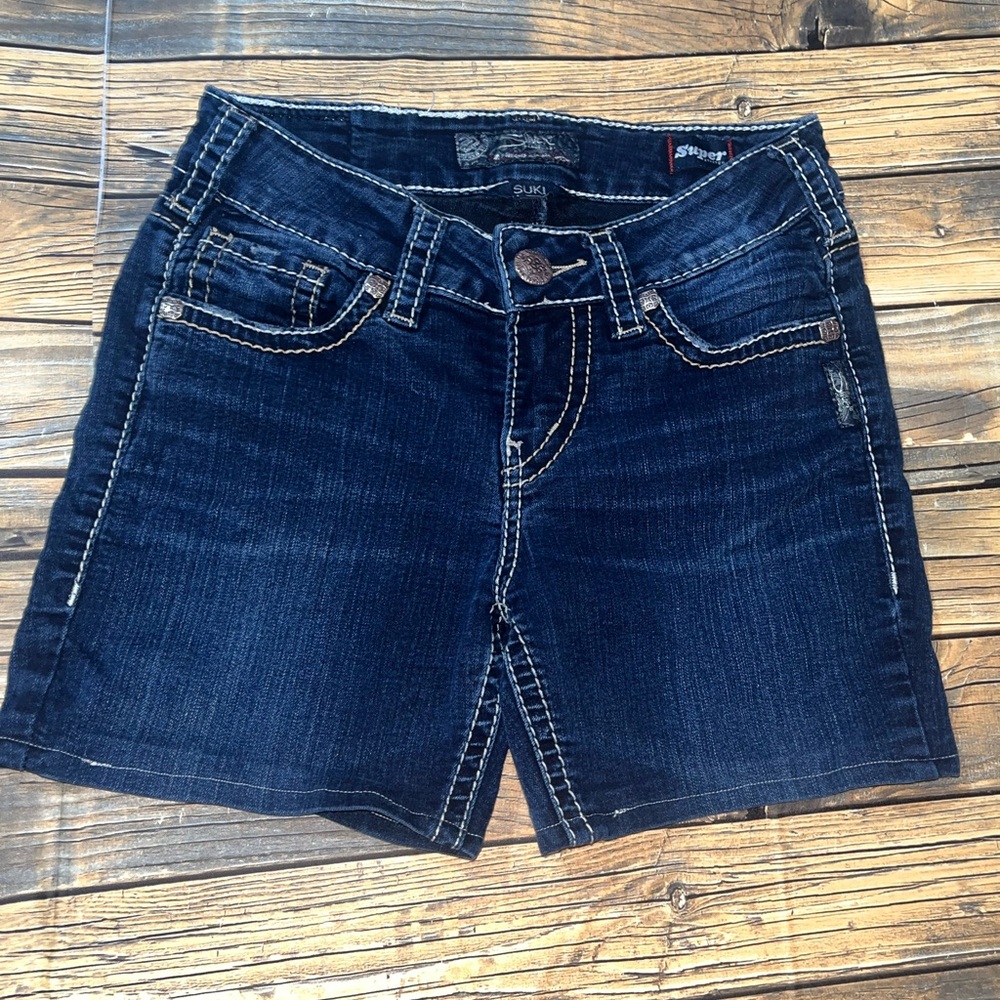 Silver Jeans‎ Dark Blue Jean Shorts